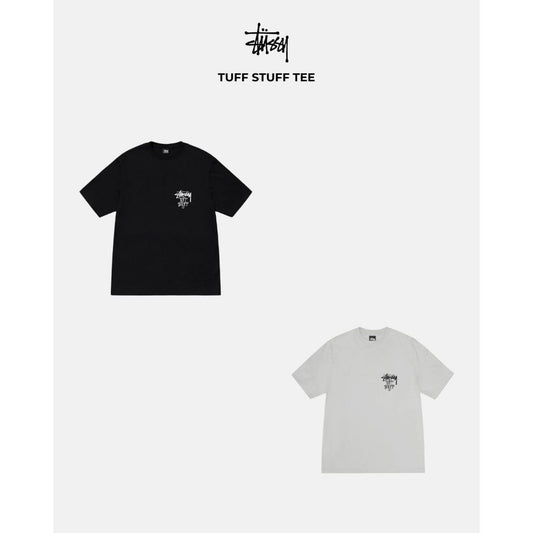 Stussy Tuff Stuff Tee (Black, Fog)