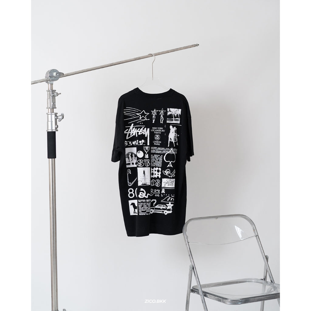 Stussy Sara Tee (AU) Black/Washed White
