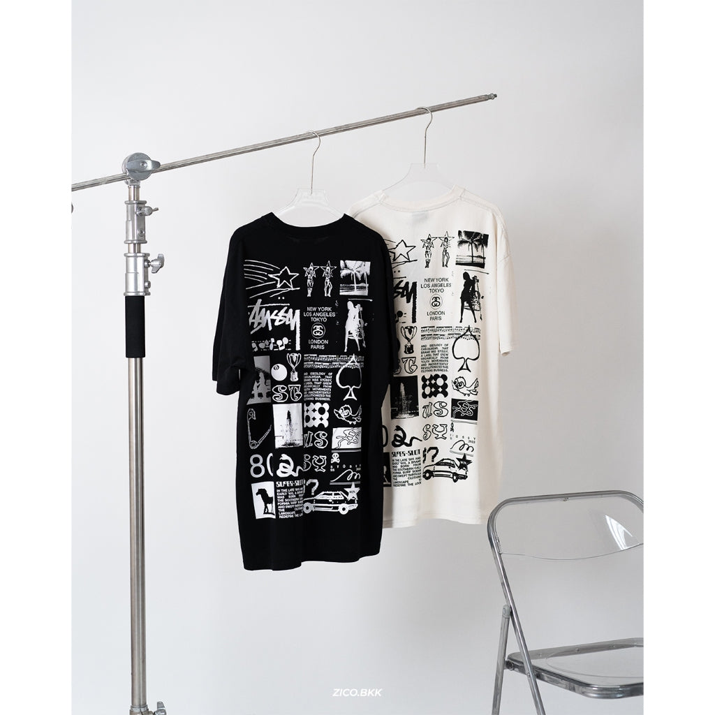 Stussy Sara Tee (AU) Black/Washed White