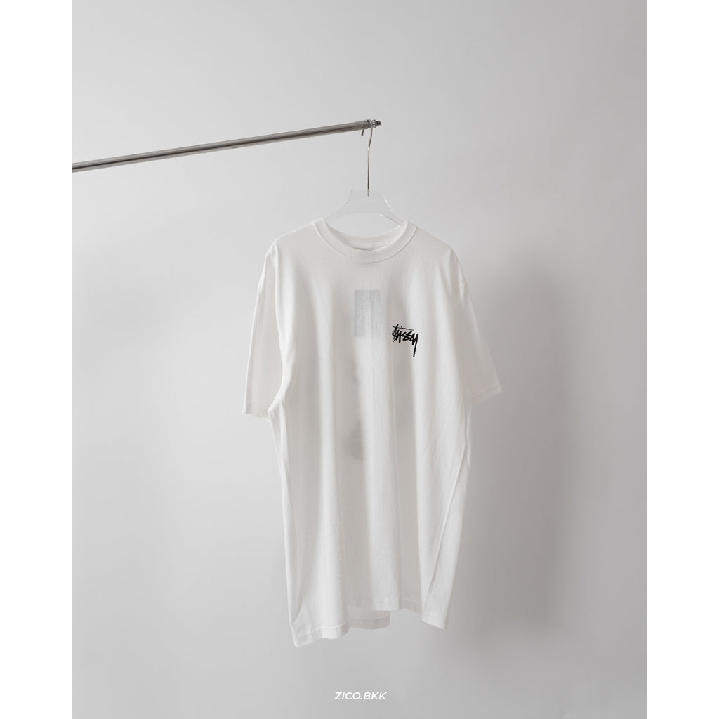Stussy Chain Link Tee Black/White/Smoke - Stussy T-Shirt | ZICO.BKK