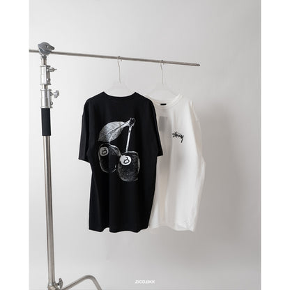 Stussy Cherries Tee Fog/Black/White/Berry