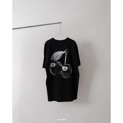 Stussy Cherries Tee Fog/Black/White/Berry