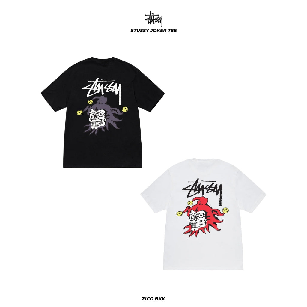 Stussy Joker Tee (Black/White) - Stussy T-Shirt | ZICO.BKK