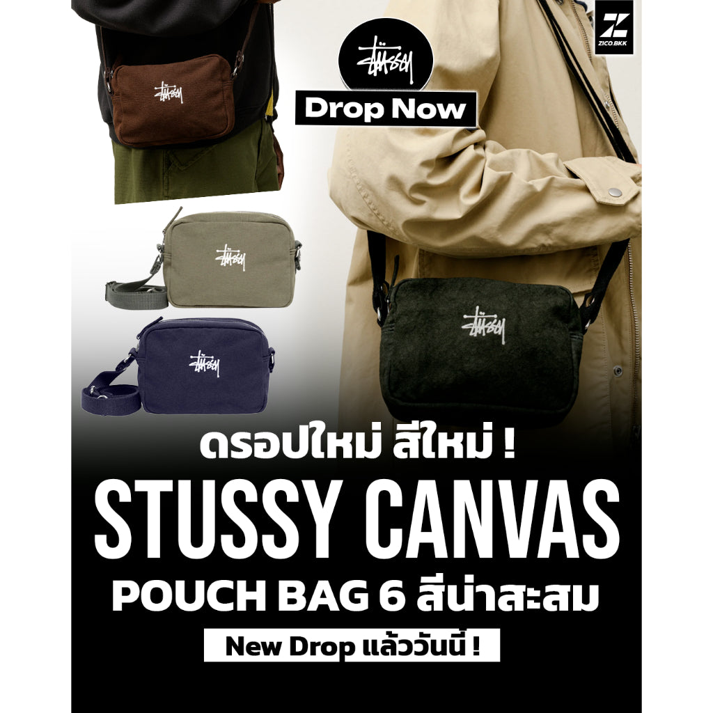 Stussy Canvas Side Pouch Bag