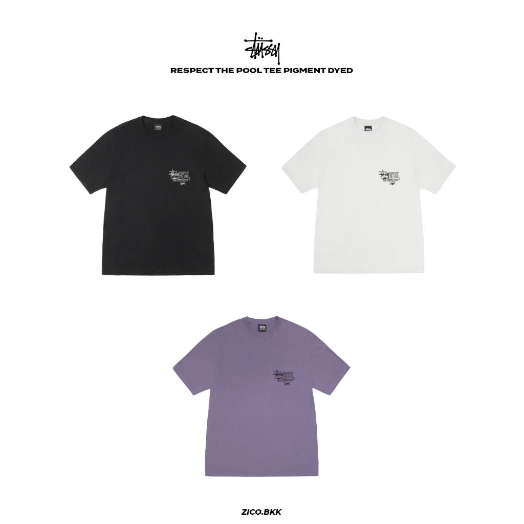 Stussy Respect The Pool Tee Pigment Dyed