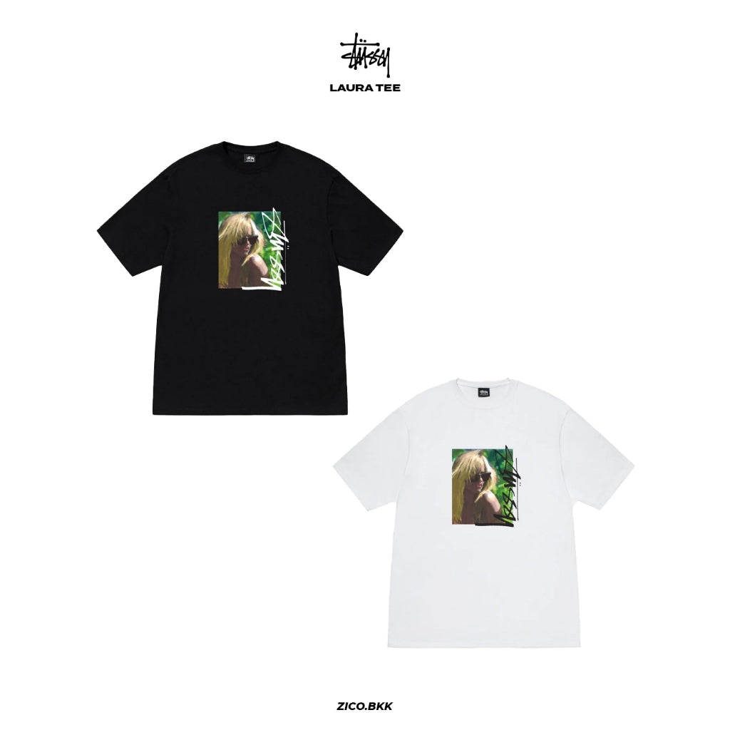Stussy Laura Tee (Black/White)