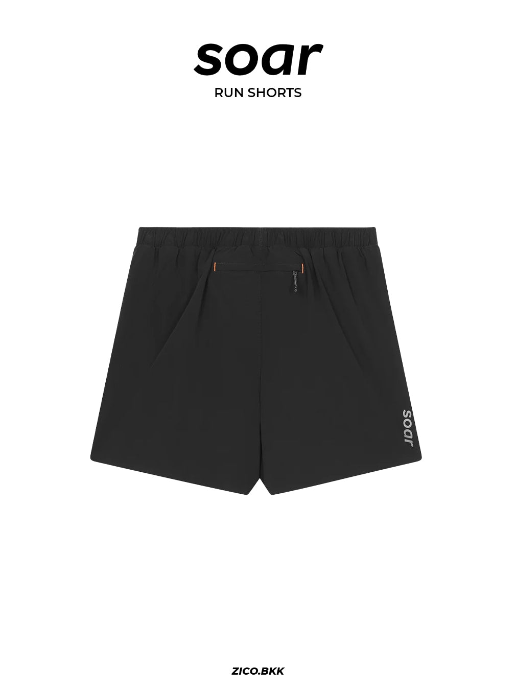 SOAR Men’s Run Shorts – Black — ภาพสินค้า 2