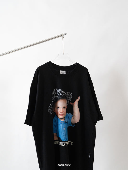 [acmé de la vie] ADLV Cowboy Lettering Baby Face Short Sleeve T-Shirt — ภาพสินค้า 1
