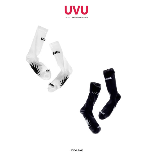 พร้อมส่ง!! UVU Training Sock (Black/White)