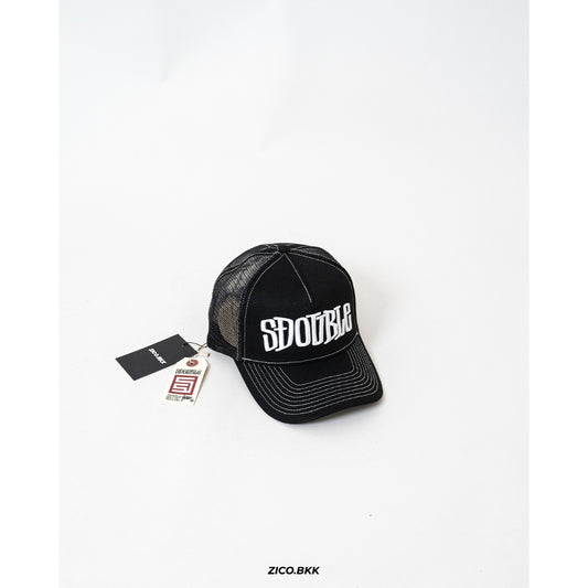 S-Double Mid-Block Curved Peak Trucker Cap - S-Double Trucker Cap | ZICO.BKK