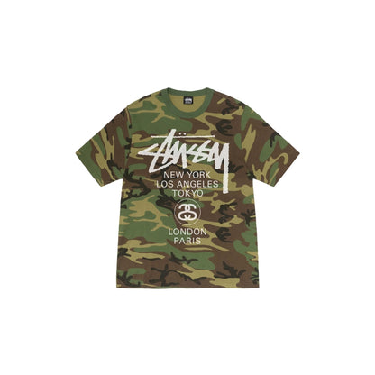 Stussy World Tour Tee (SS25) (Black/ White/ Cayenne/ Navy)