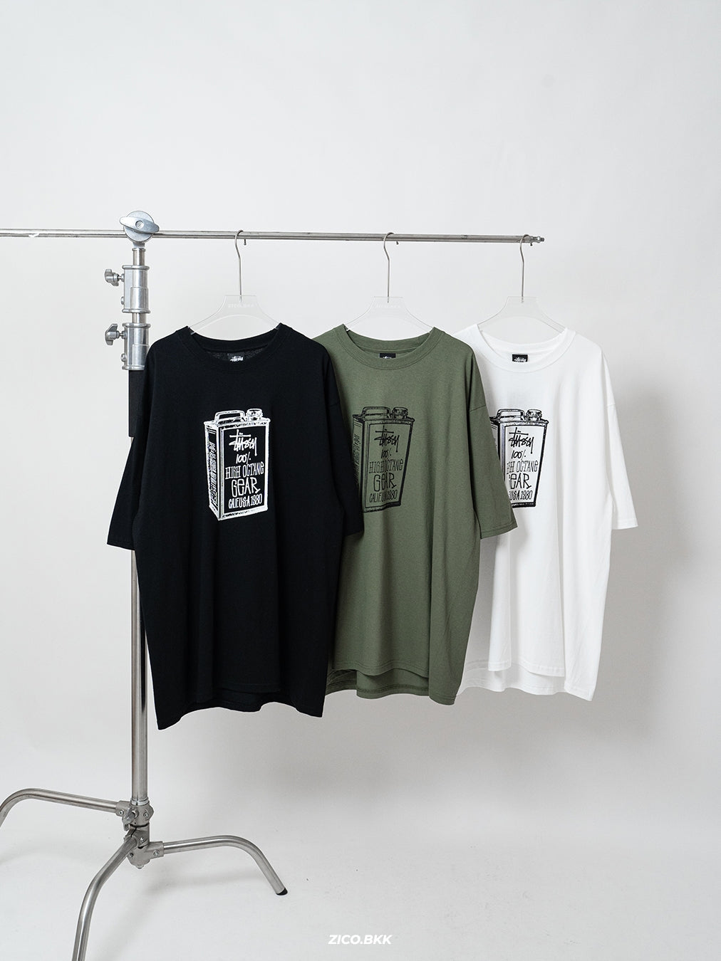 Stussy High Octane Tee (Black/ White/ Olive/ Cayenne) — ภาพสินค้า 2