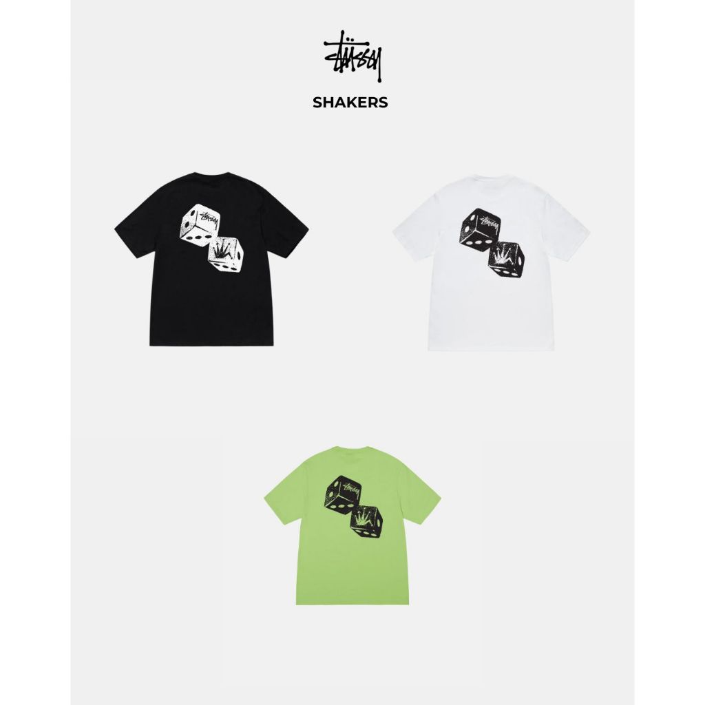 Stussy Shakers Tee (Black/ Tea/ White)