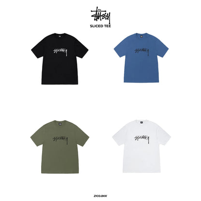 Stussy Slice Tee (Black/ Blue/ Olive/ White)
