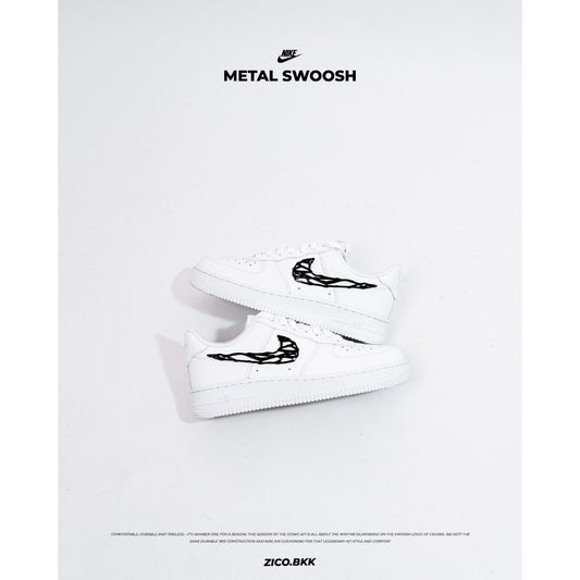 Nike W Air Force 1 ’07 LX "Liquid Metal Swoosh" (IF1686- 101) - Nike Sneakers | ZICO.BKK