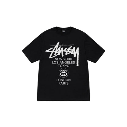 Stussy World Tour Tee (SS25) (Black/ White/ Cayenne/ Navy)