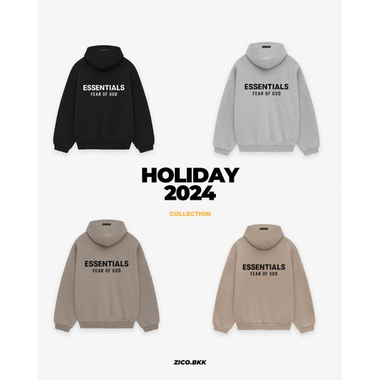 พร้อมจัดส่ง!! Essentials Jersey Crewneck Hoodie (FW24) [Holiday 2024 Collection] ฮู้ดดี้