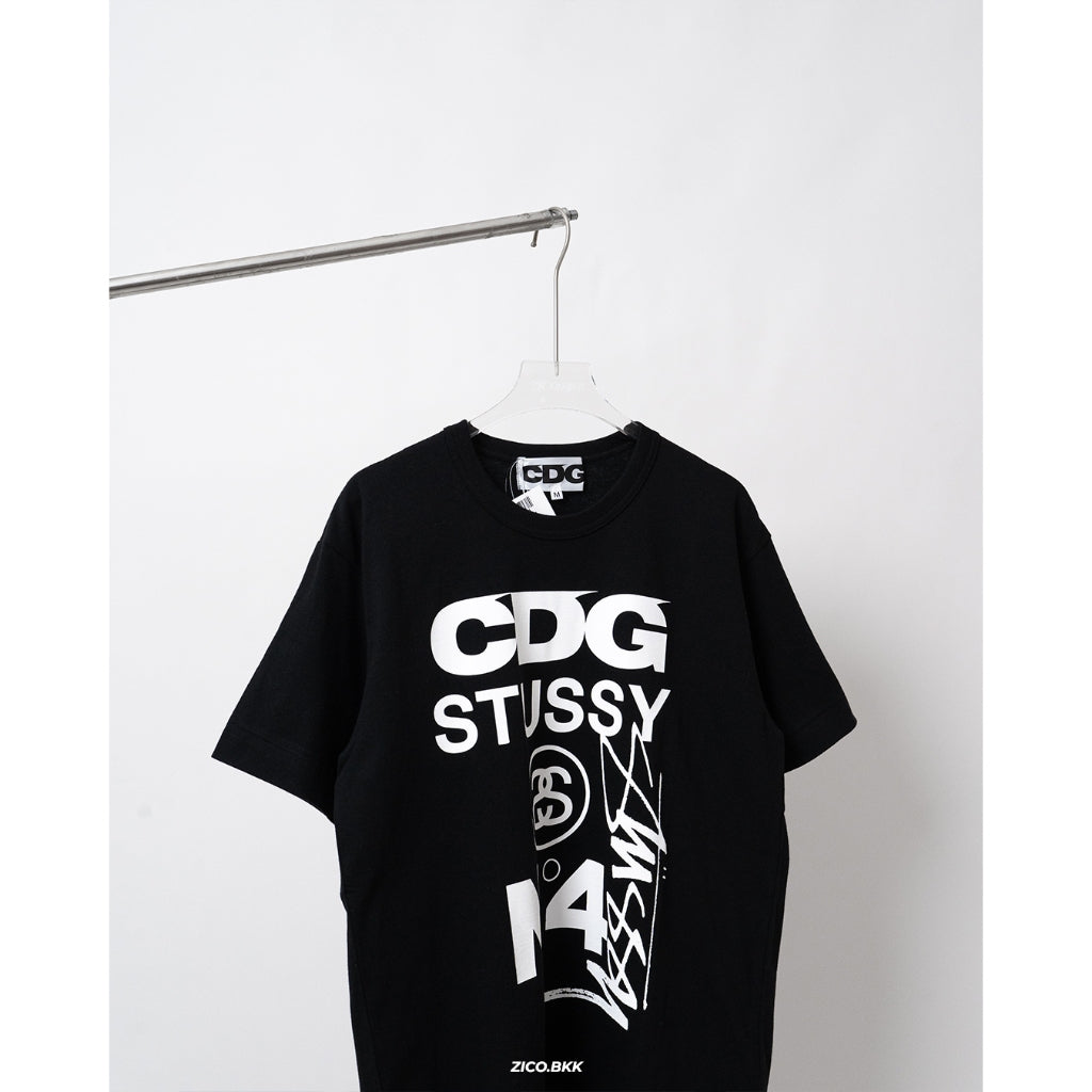 CDG x Stussy Men's T-Shirt [CDGXSTYTEE2] — ภาพสินค้า 2