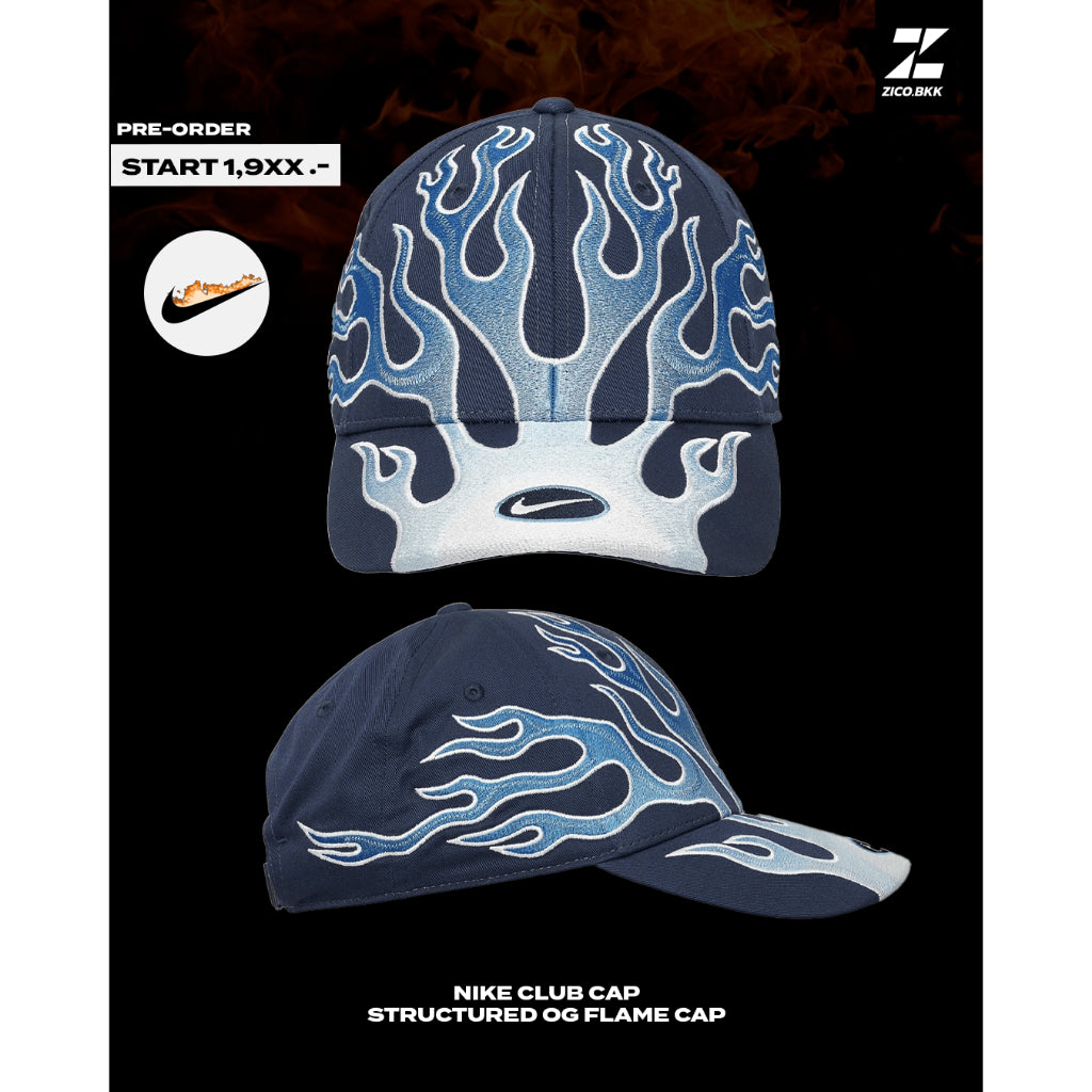 พร้อมจัดส่ง!! [ZICO.BKK] Nk Club Structured OG Flame Cap (HV6642)