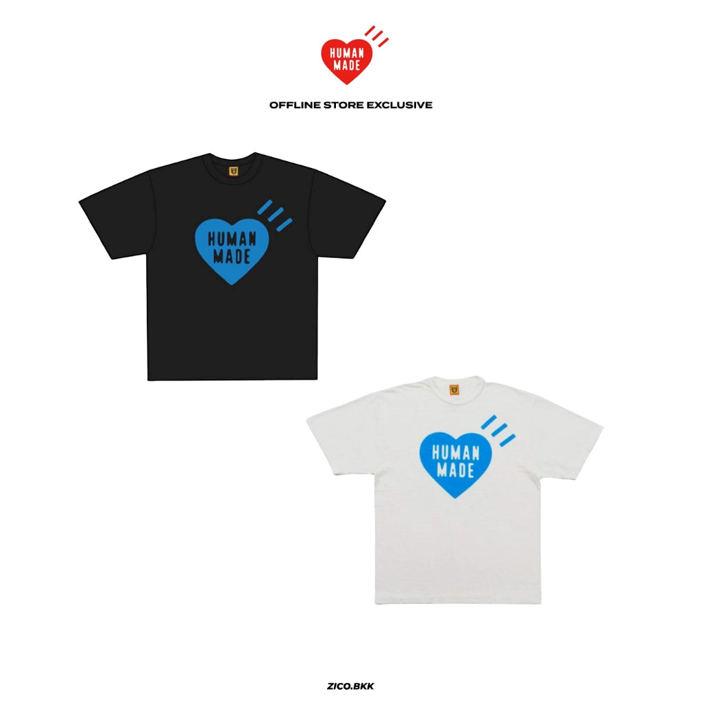 Human Made Heart Offline Store T-Shirt (Blue) - Human Made T-Shirt | ZICO.BKK