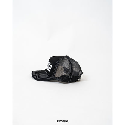 S-Double Mid-Block Curved Peak Trucker Cap