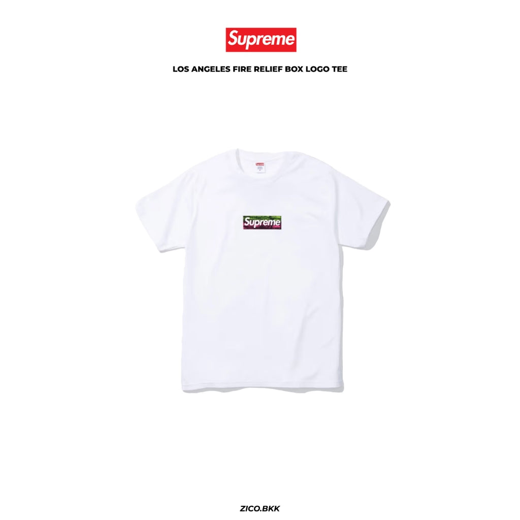 Supreme Los Angeles Fire Relief Box Logo Tee (SS25) — ภาพสินค้า 1