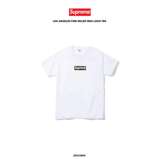 Supreme Los Angeles Fire Relief Box Logo Tee (SS25) — ภาพสินค้า 1
