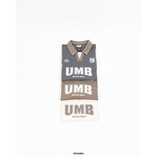 UMBR Retro Polo (Drakrock Grey/Rain Morning/Gravel Brown) - Umbro Polo Shirt | ZICO.BKK