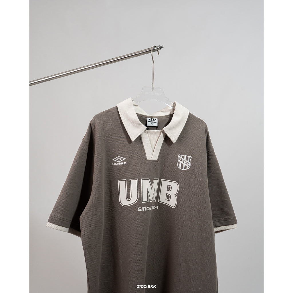 UMBR Retro Polo (Drakrock Grey/ Rain Morning/ Gravel Brown)