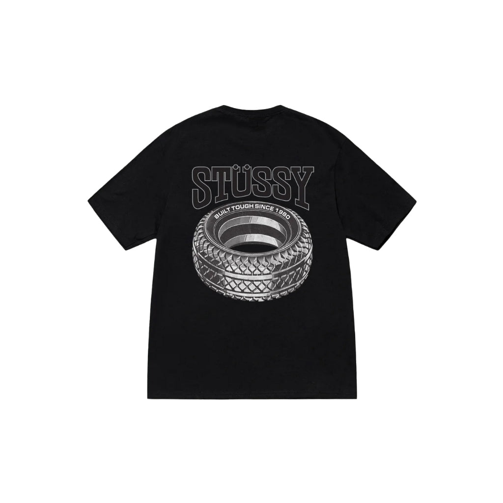 Stussy Tough Tred Tee (Black/White/Cayenne)