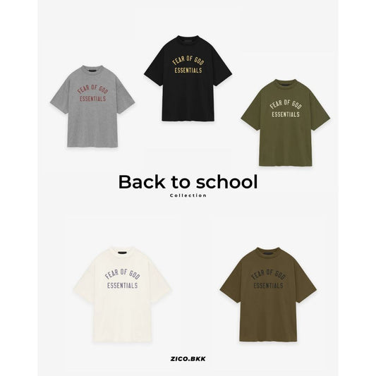 พร้อมจัดส่ง!! Ess Jersey Crewneck Tee (FW24) [Back to school Collection]