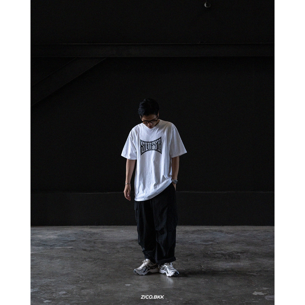 Stussy Champion Tee (Black/White) – Shopee image 5