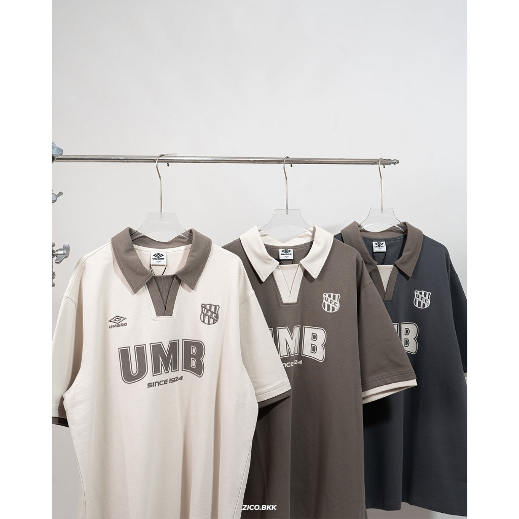 UMBR Retro Polo (Drakrock Grey/ Rain Morning/ Gravel Brown)