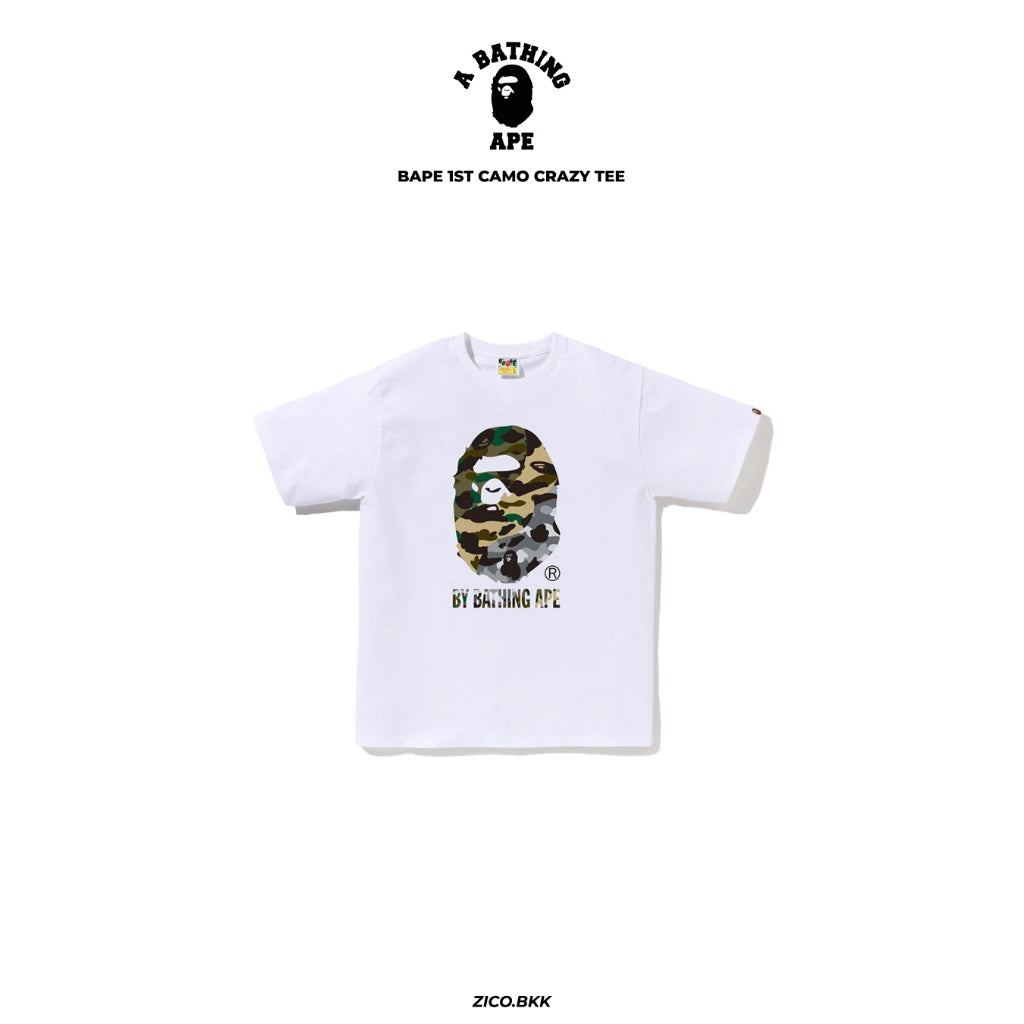 BAPE 1ST Camo Crazy By Bathing Ape Tee