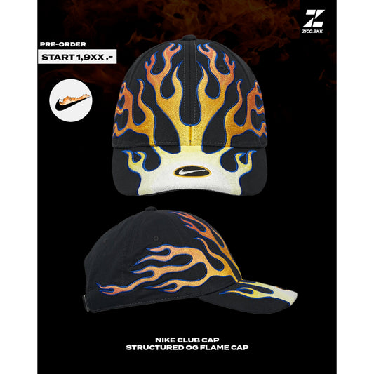 พร้อมจัดส่ง!! [ZICO.BKK] Nk Club Structured OG Flame Cap (HV6642)