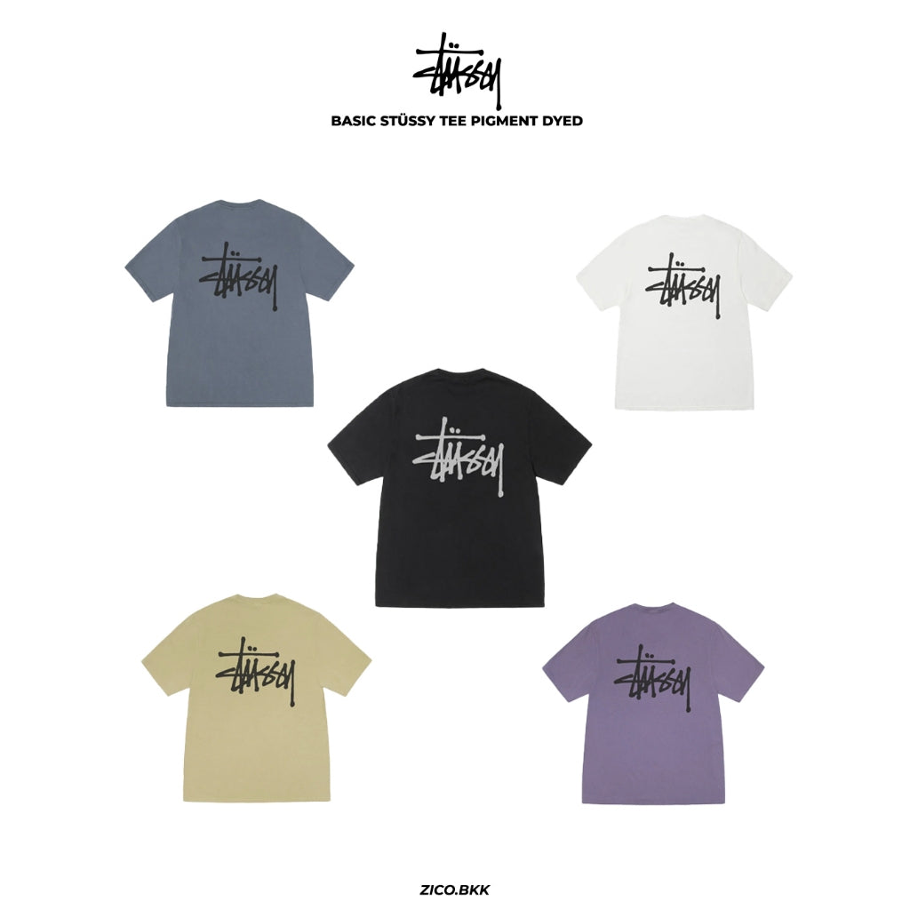 Stussy Basic Logo Tee Pigment Dyed