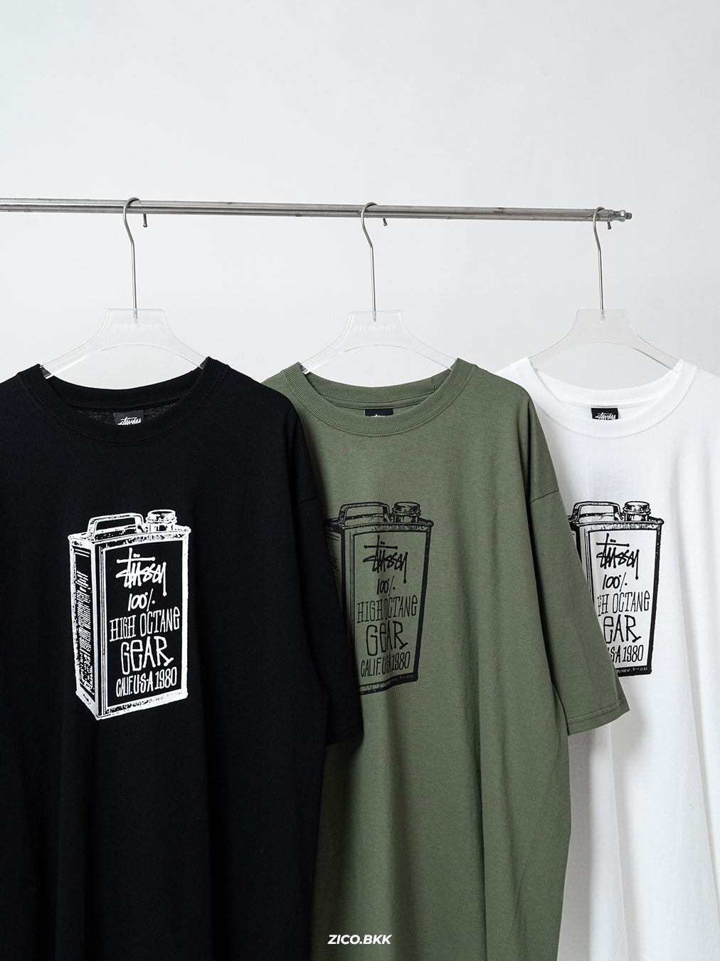 Stussy High Octane Tee (Black/ White/ Olive/ Cayenne) — ภาพสินค้า 3