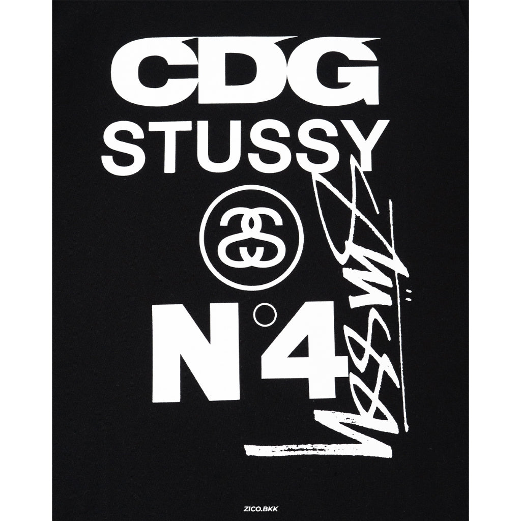 CDG x Stussy Men's T-Shirt [CDGXSTYTEE2] – Shopee image 5