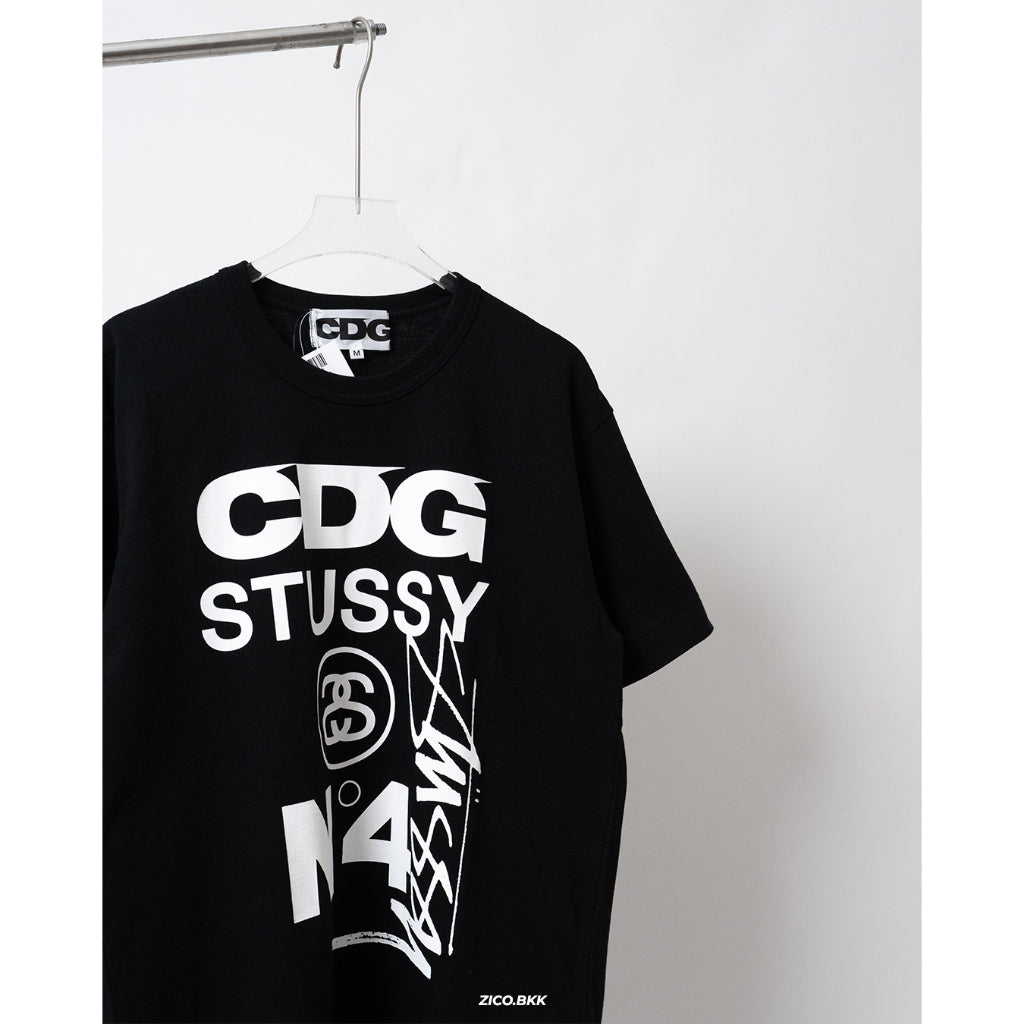 CDG x Stussy Men's T-Shirt [CDGXSTYTEE2] — ภาพสินค้า 3