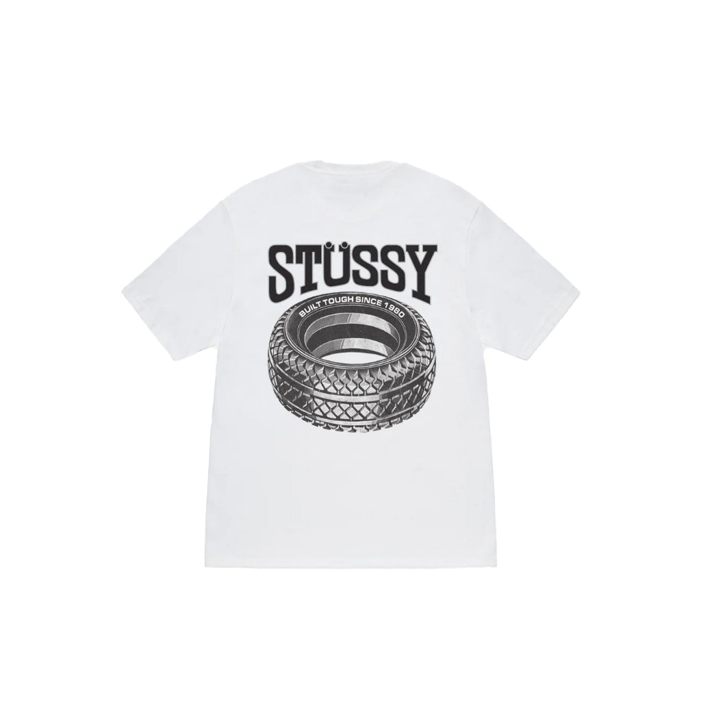 Stussy Tough Tred Tee (Black/White/Cayenne)