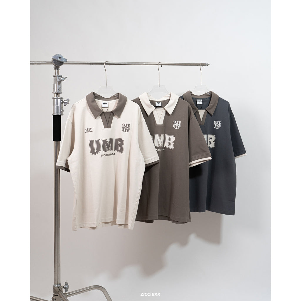 UMBR Retro Polo (Drakrock Grey/ Rain Morning/ Gravel Brown)