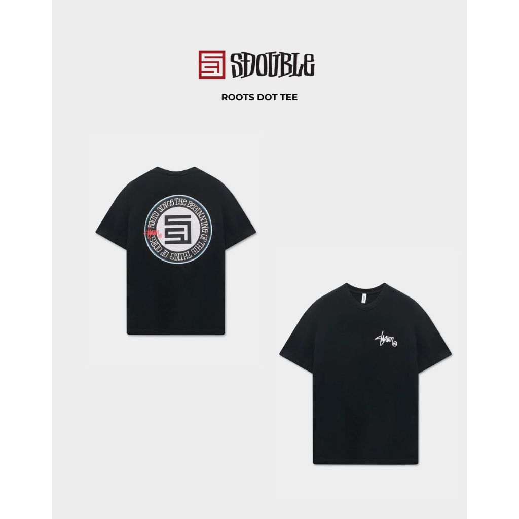 S-Double Roots Dot Tee