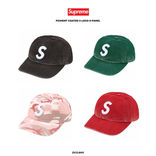 Supreme Pigment Coated S Logo 6-Panel Cap (SS25) - Supreme Cap | ZICO.BKK