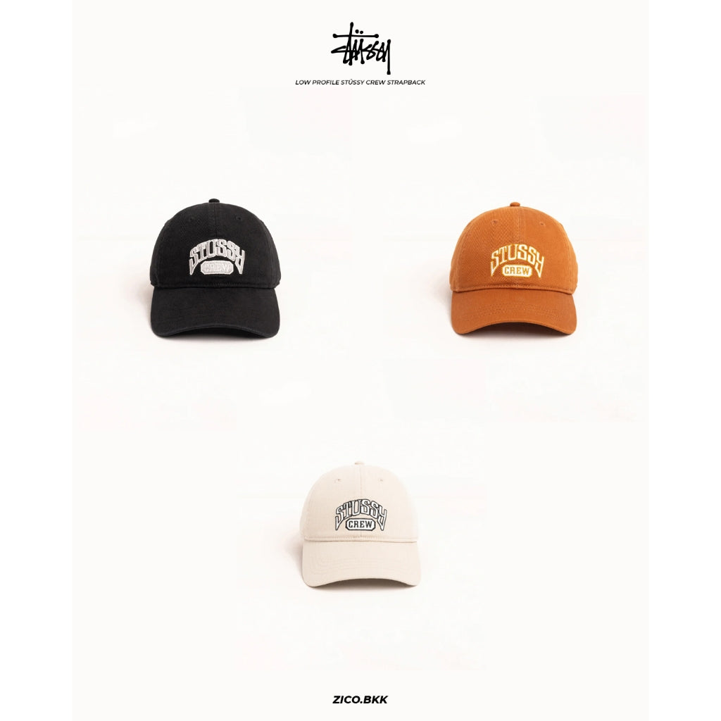 Stussy Low Profile Stussy Crew Strapback Cap
