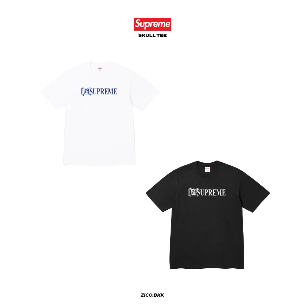 Supreme Skull Tee (FW25) (Black/White)