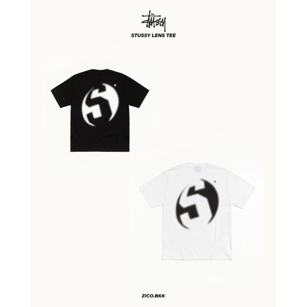 Stussy Lens Tee (Black/White) - Stussy T-Shirt | ZICO.BKK