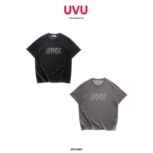 UVU Outline Tee (Black / Washed Grey)