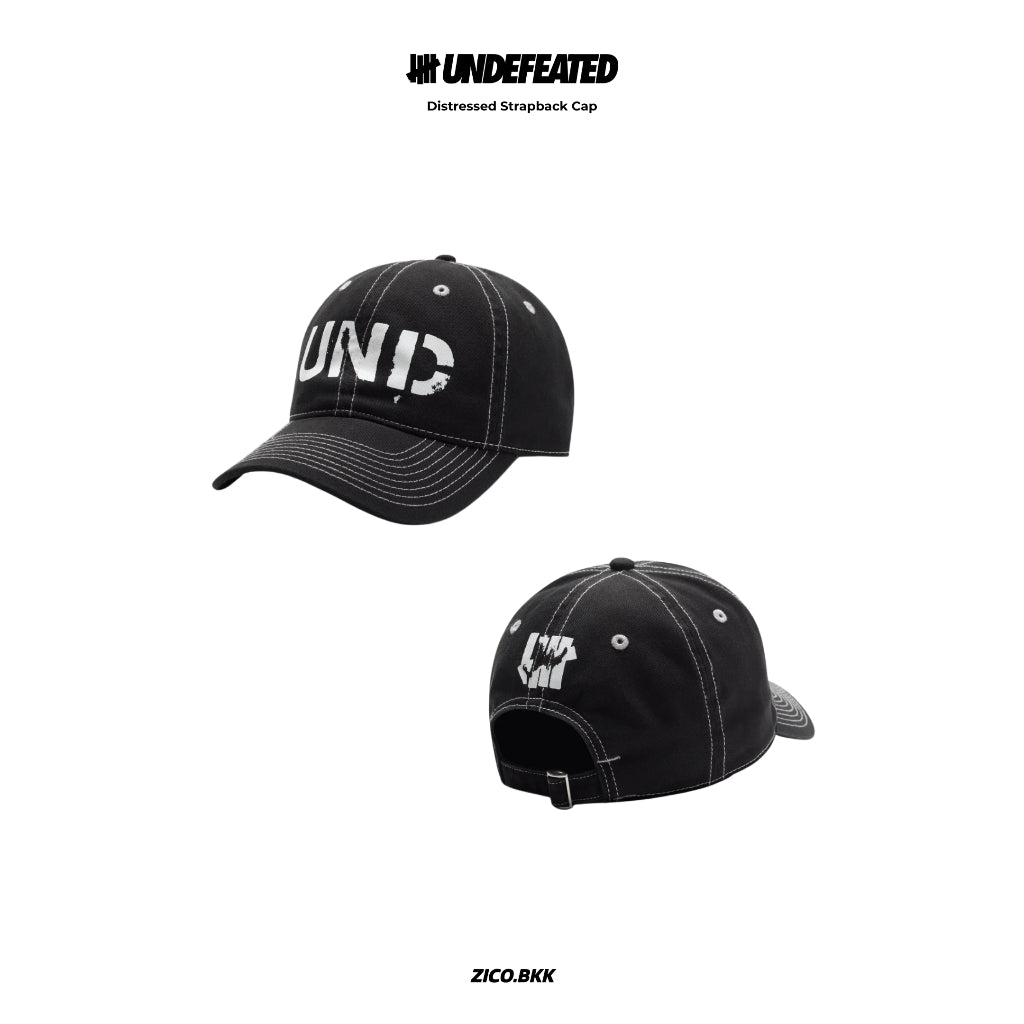 Undefeated Distressed Strapback Cap - Undefeated Cap | ZICO.BKK