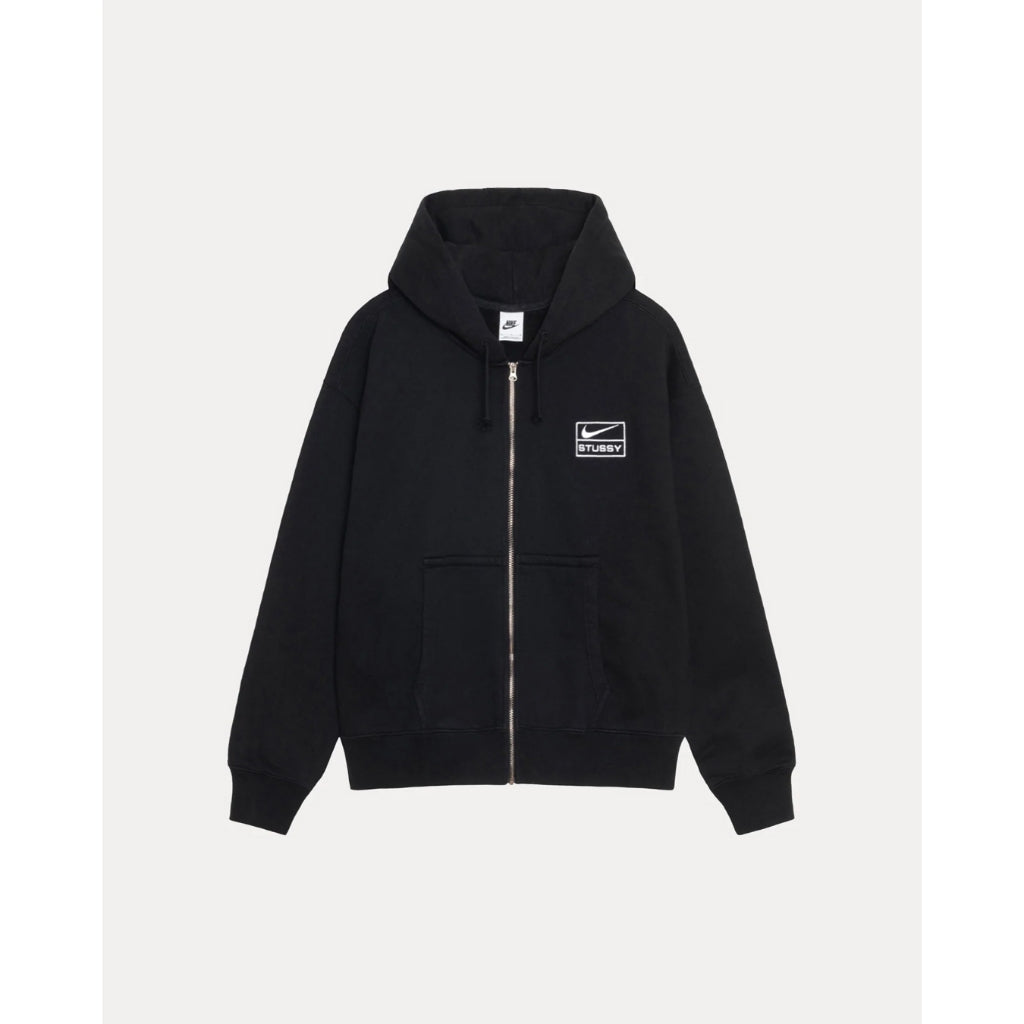 Stussy x Nike Fleece Zip-Up Hoodie (FJ9176, FJ9182)
