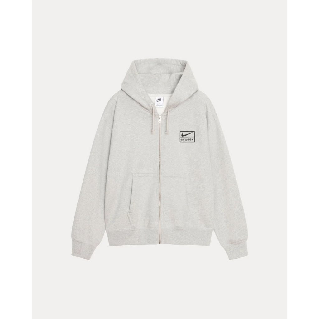 Stussy x Nike Fleece Zip-Up Hoodie (FJ9176, FJ9182)